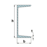 U - Profile mit geneigtem Flanschen (Typ UPN)