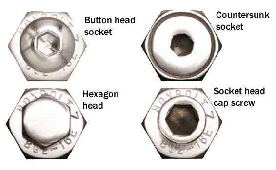 Alternative Schraubenköpfe für BOXBOLT Hohlprofilbefestigungen